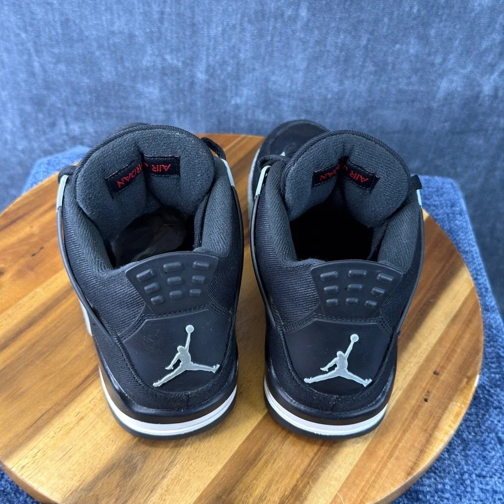 Nike Air Jordan 4 Retro SE Black Canvas DH7138-006 Mens Size 7.5 Wmns 9 Box
